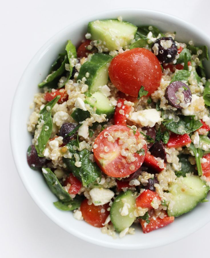 Try making this Mediterranean quinoa salad for a light, filling lunch that's...