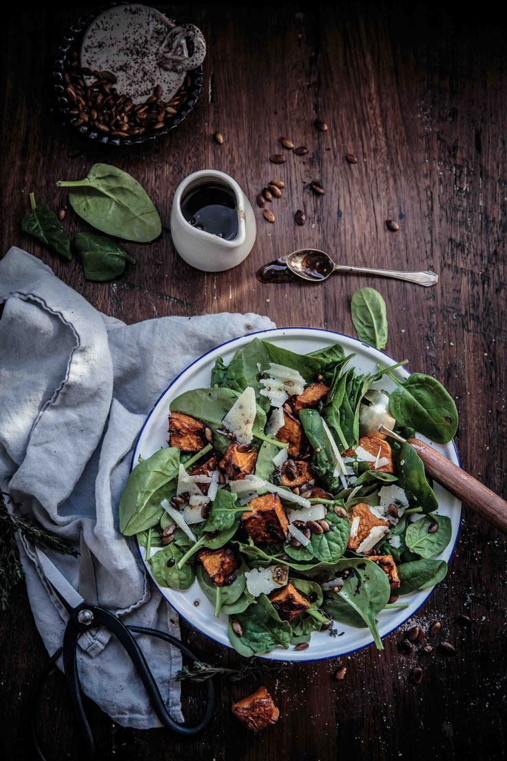 A pimped up salad if I ever saw one! The combo of roasted pumpkin, a balsamic mu...