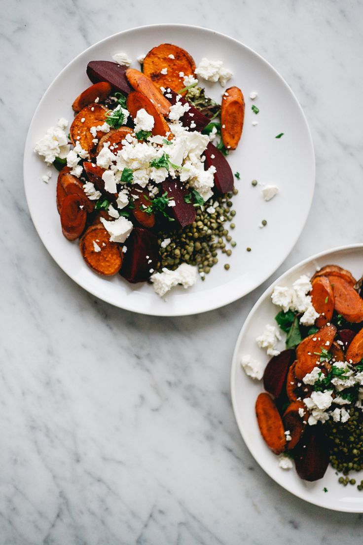 Roasted Vegetables and Lentil Salad | Faith, Hope, Love, and Luck Survive Despit...