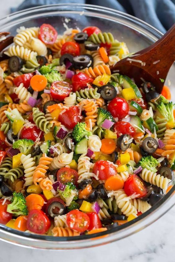 Garden Veggie Pasta Salad Recipe | Yummly