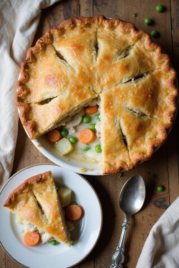 comforting gluten free chicken pot pie