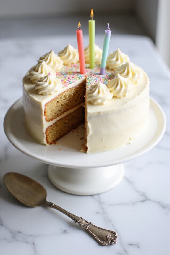 gluten free vanilla birthday cake